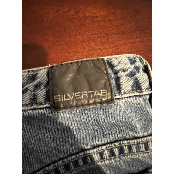 Vtg Silvertab Levis Y2K Womens Jeans 3 S (28x29) Short Cotton Denim Straight - Picture 2 of 8